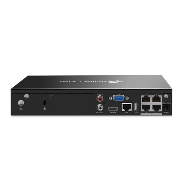 TP-LINK VIGI NVR1004H-4P 4 KANAL POE 1 SATA H265+ ONVIF NVR KAYIT CİHAZI - Görsel 2