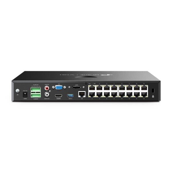 TP-LINK VIGI NVR2016H-16P V2 16 KANAL POE 4K 2 SATA H265+ ONVIF NVR KAYIT CİHAZI - Görsel 2