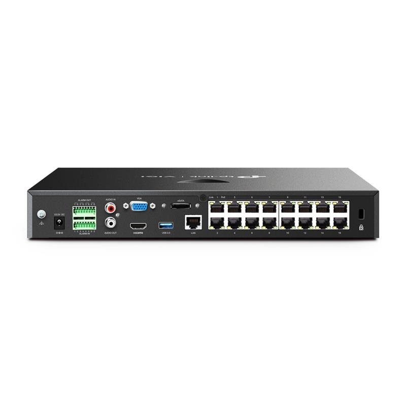 TP-LINK VIGI NVR2016H-16P V2 16 KANAL POE 4K 2 SATA H265+ ONVIF NVR KAYIT CİHAZI - Görsel 2