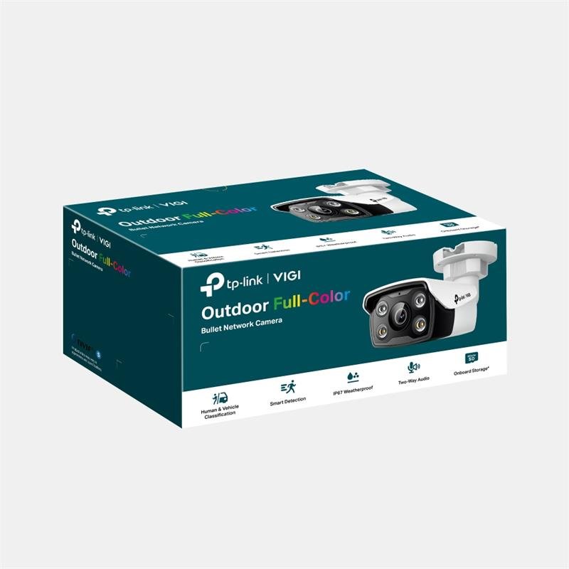 TP-LINK VIGI C340 V2.20 4MP 4MM LENS 30 METRE 7/24 FULL COLOR İNSAN ALGILAMA DAHİLİ MİKROFON BULLET KAMERA - Görsel 4