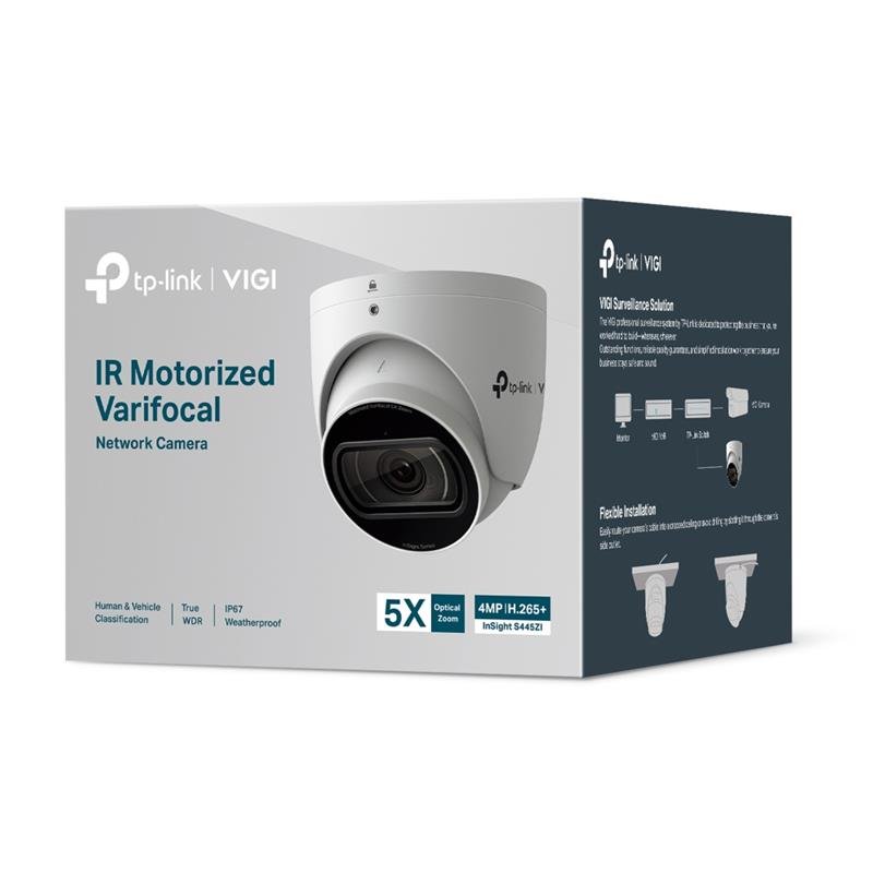 TP-LINK VIGI INSIGHT S445ZI 4MP 2.7-13.5MM LENS 60 METRE IR COLOR İNSAN/ARAÇ ALGILAMA DAHİLİ MİKROFON IK10 IP67 KAMERA - Görsel 4