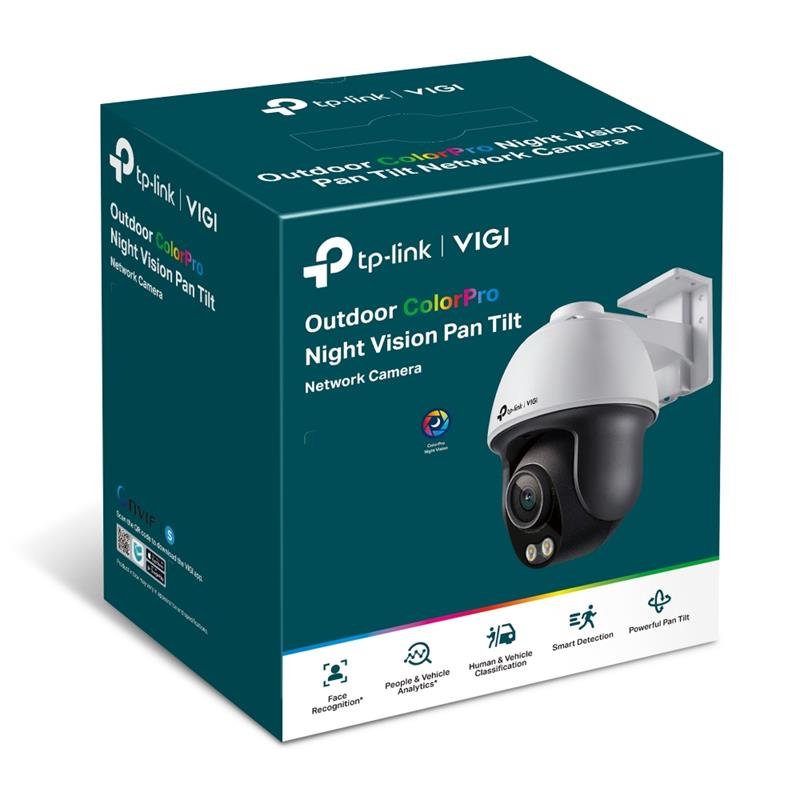 TP-LINK VIGI C540S V1.0 4MP 4MM LENS 30 METRE 7/24 FULL COLOR İNSAN/ARAÇ ALGILAMA KİŞİ TAKİP PAN&TILT KAMERA - Görsel 2