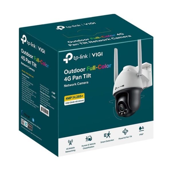 TP-LINK VIGI C540-4G 4MP 4MM LENS 30MT FULL COLOR İNSAN/ARAÇ ALGILAMA ÇİFT YÖNLÜ KONUŞMA 4G/LTE KAMERA - Görsel 5