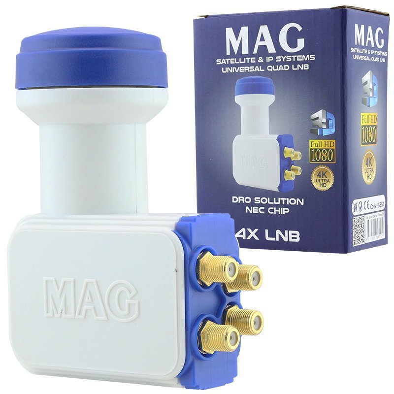 MAG Altın Uçlu Universal Quad 0.1dB Dörtlü LNB - Görsel 3