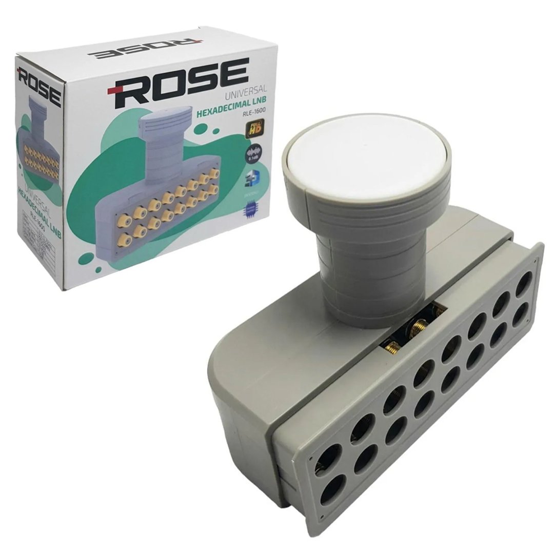 ROSE RLE-1600 16 Çıkışlı 0.1dB Full HD 4K Universal Hexademical LNB - Görsel 3