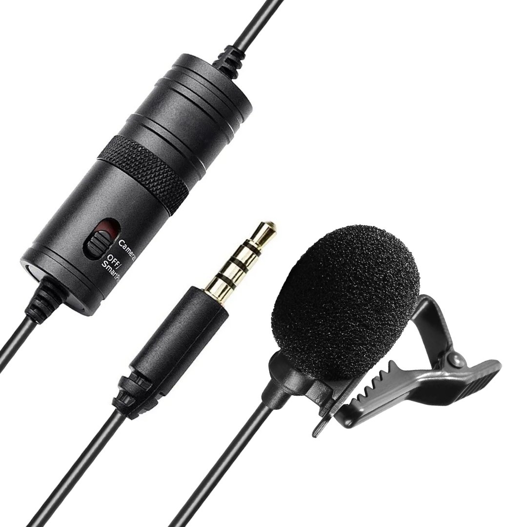 HAIKI HK-401 PROFESYONEL YOUTUBER YAKA MİKROFONU (6 METRE KABLOLU)