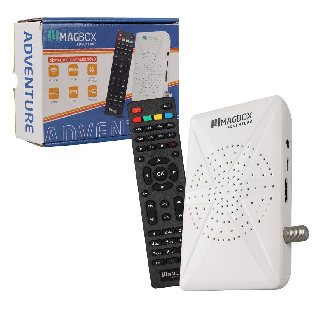 MAGBOX ADVENTURE 4000 KANAL TKGS / YOUTUBE / USB DESTEKLİ FULL HD UYDU ALICISI - Görsel 2