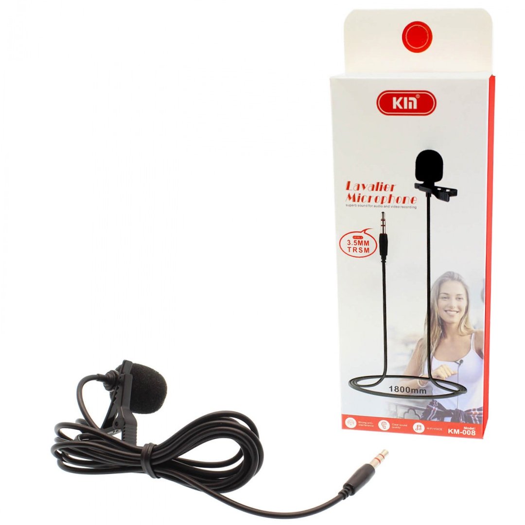 HELLO HL-5344 3.5 MM 3 BOĞUMLU AUX KABLOLU YOUTUBER YAKA MİKROFONU - Görsel 3