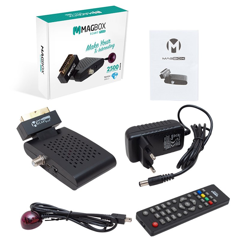 MAGBOX SCART PLUS TKGS'Lİ MİNİ SD SCART UYDU ALICISI - Görsel 3