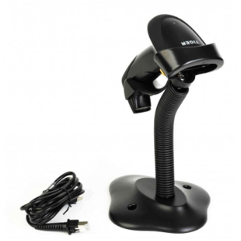 PERKON TIGER PS23-U 1D LAZER KABLOLU USB BARKOD OKUYUCU + STAND - Görsel 3