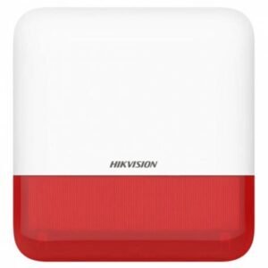 HIKVISION DS-PS1-E-WE 868MHZ 110DB DIŞ ORTAM IP65 KABLOSUZ SİREN KIRMIZI RENK
