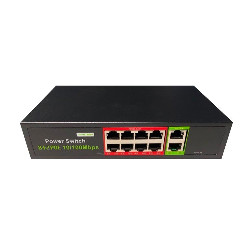 URANIUM POE-8002 8 Port Fast Ethernet Watchdog PoE Switch