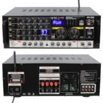 MAGICVOICE MV-550 2X100 WATT MAX 400 W USB/UK BALANS BT 4 MİK. GİRİŞLİ 4 HOPARLÖR ÇIKIŞLI STREO TRAFOSUZ MIXER KÜP ANFİ