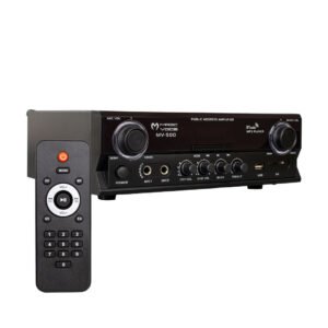 MAGICVOICE MV-500 100 WATT USB/SD GİRİŞLİ KUMANDALI BLUETOOTH 2 BÖLGELİ HAT TRAFOLU ANFİ 260X210X80MM