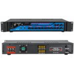 DEXUN D-200 200W 3 ZONE İKİ MİK GİRİŞ USB-BT 4/16-70-100V HAT TRAFOLU ANFİ