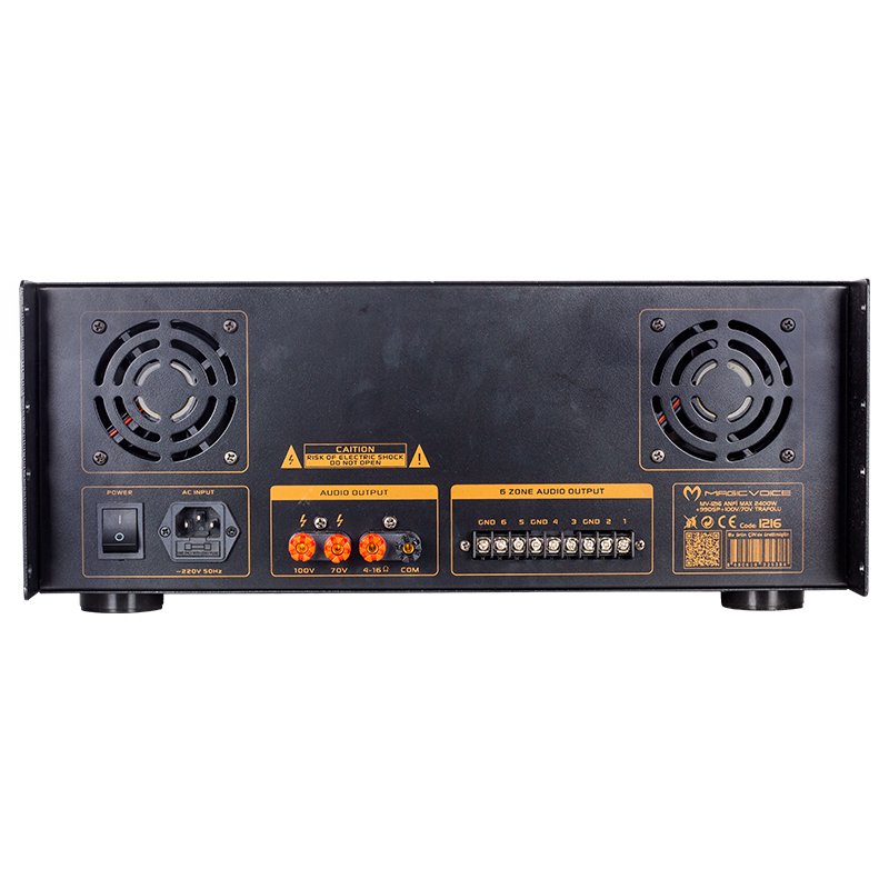 MAGICVOICE MV-1216 6 Kanal 300W RMS 2400W Max Trafolu Anfi - Görsel 2