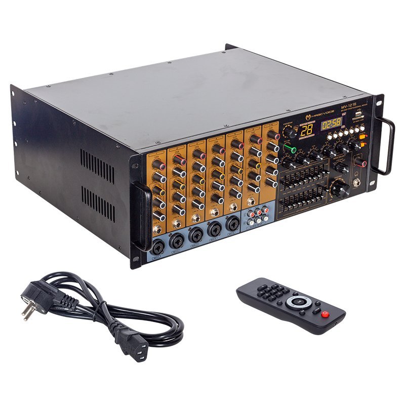 MAGICVOICE MV-1216 6 Kanal 300W RMS 2400W Max Trafolu Anfi - Görsel 3