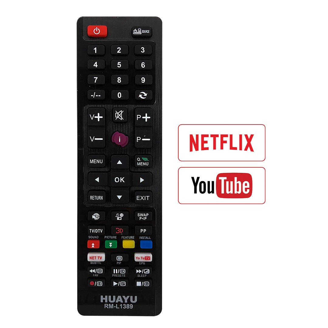 Huayu RM-L1389 Netflix - Youtube Tuşlu Vestel Universal Lcd Led Tv Kumandası