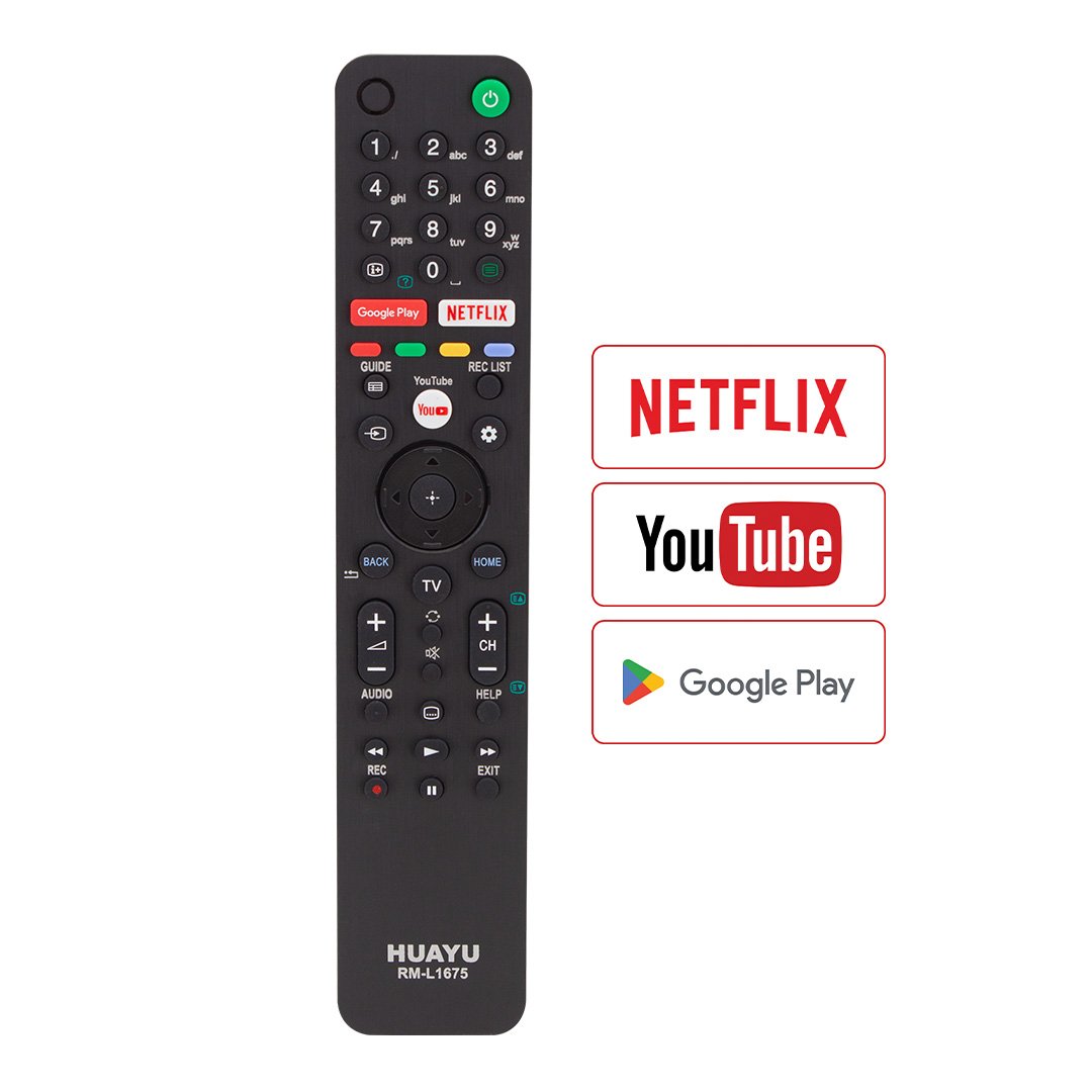 Sony RM-L1675 Netflix-Youtube-Google Play Tuşlu Lcd-Led Tv Kumanda Blisterli