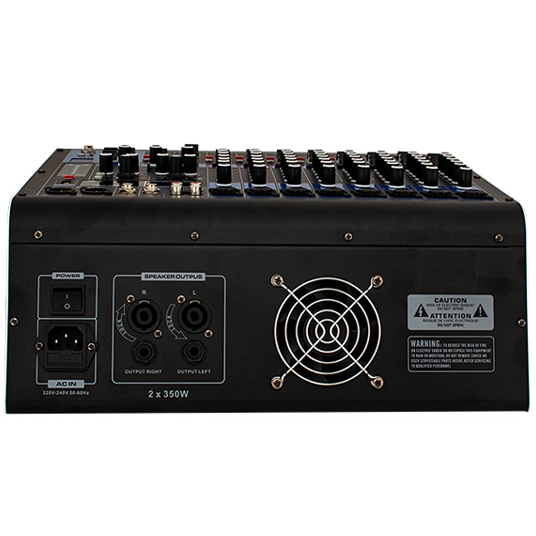 KÖNİG KA-8700P 8 Kanal 2x350 Watt USB Bluetooth 99 DSP Power Mixer - Görsel 2