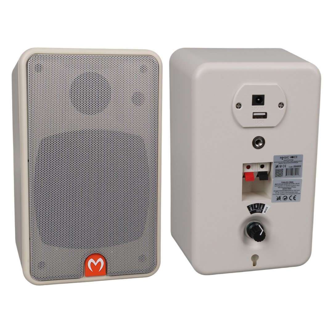 MAGICVOICE MV-21 10cm 100V Hat Trafolu Komütatörlü Sütun Hoparlör 2'li Takım