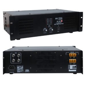 MAGICVOICE MV-2400 2x400 Watt 4-8 Ohm 100V 19 Rack Hat Trafolu Power Anfi