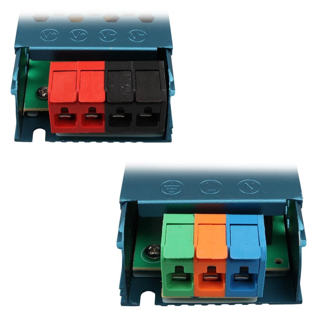 PowerMaster PM-26828 12 Volt 5 Amper 60 Watt Slim Metal Kasa Adaptör 140x50x23mm - Görsel 2