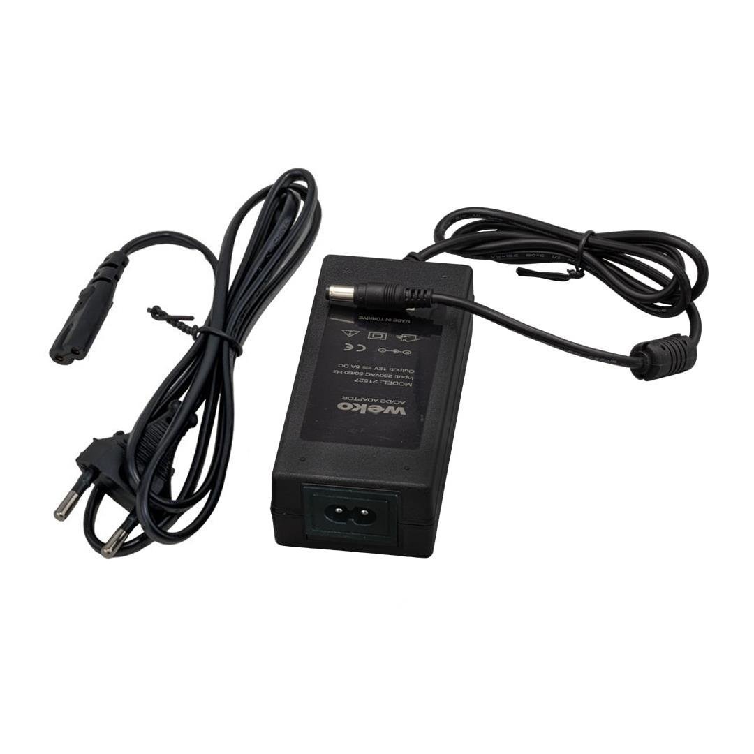 Weko 12 Volt - 5 Amper Plastik Kasa Masaüstü Adaptör 5.5*2.5 Uçlu - Görsel 3