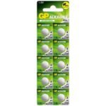 GP A76 LR44 Alkalin AG-13 PİL (A76F-2C10) 10'lu Paket